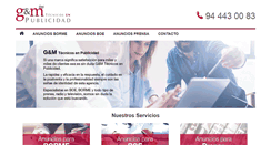 Desktop Screenshot of gmpublicidad.com
