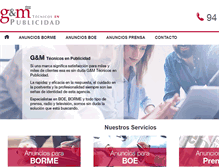 Tablet Screenshot of gmpublicidad.com